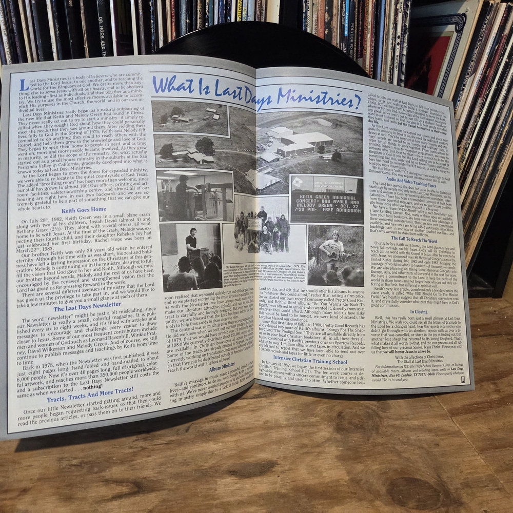 Keith Green The Prodigal Son Vintage Vinyl Record - with newsletter! - Picture 4 of 5